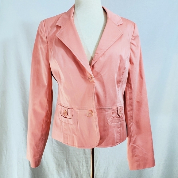 NWT Axcess Salmon Pink Blazer Jacket - Picture 1 of 8